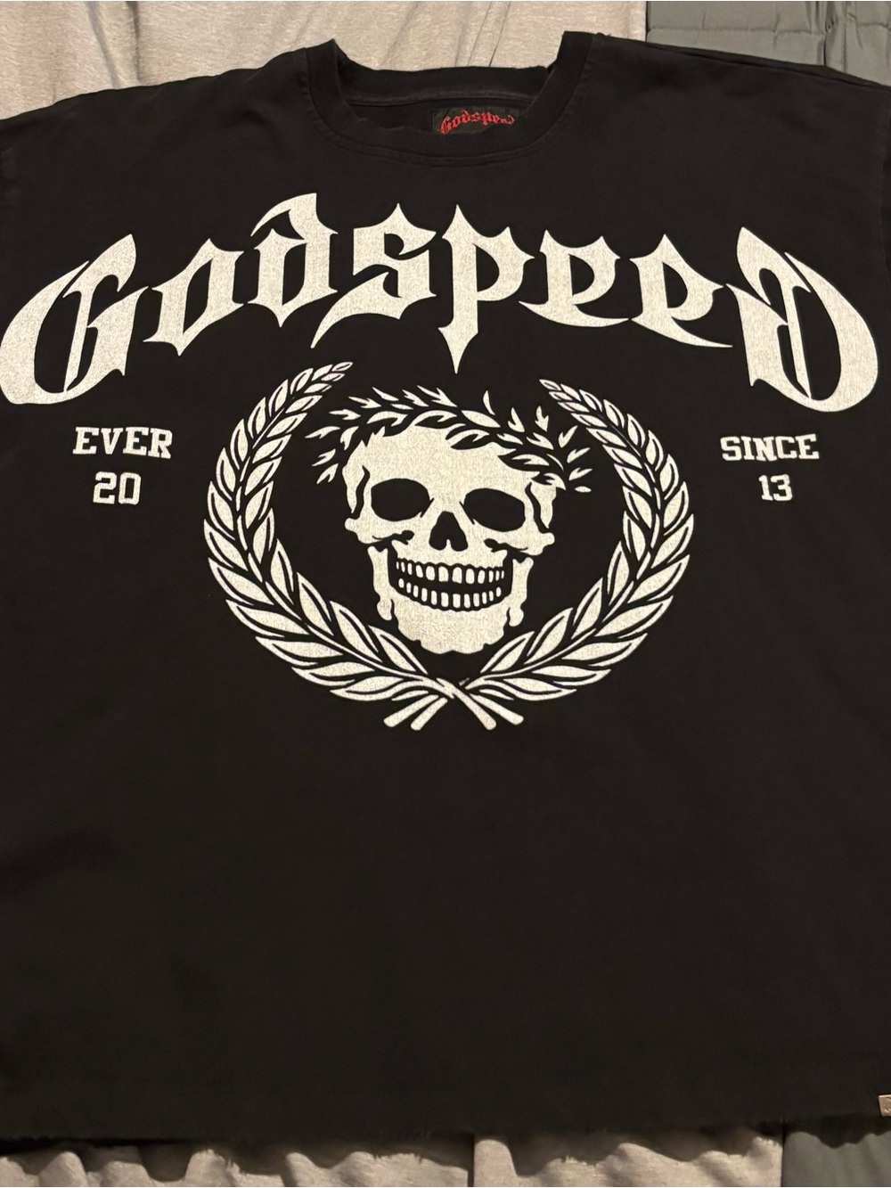 Godspeed XL Black Skull Graphic Tee - Men